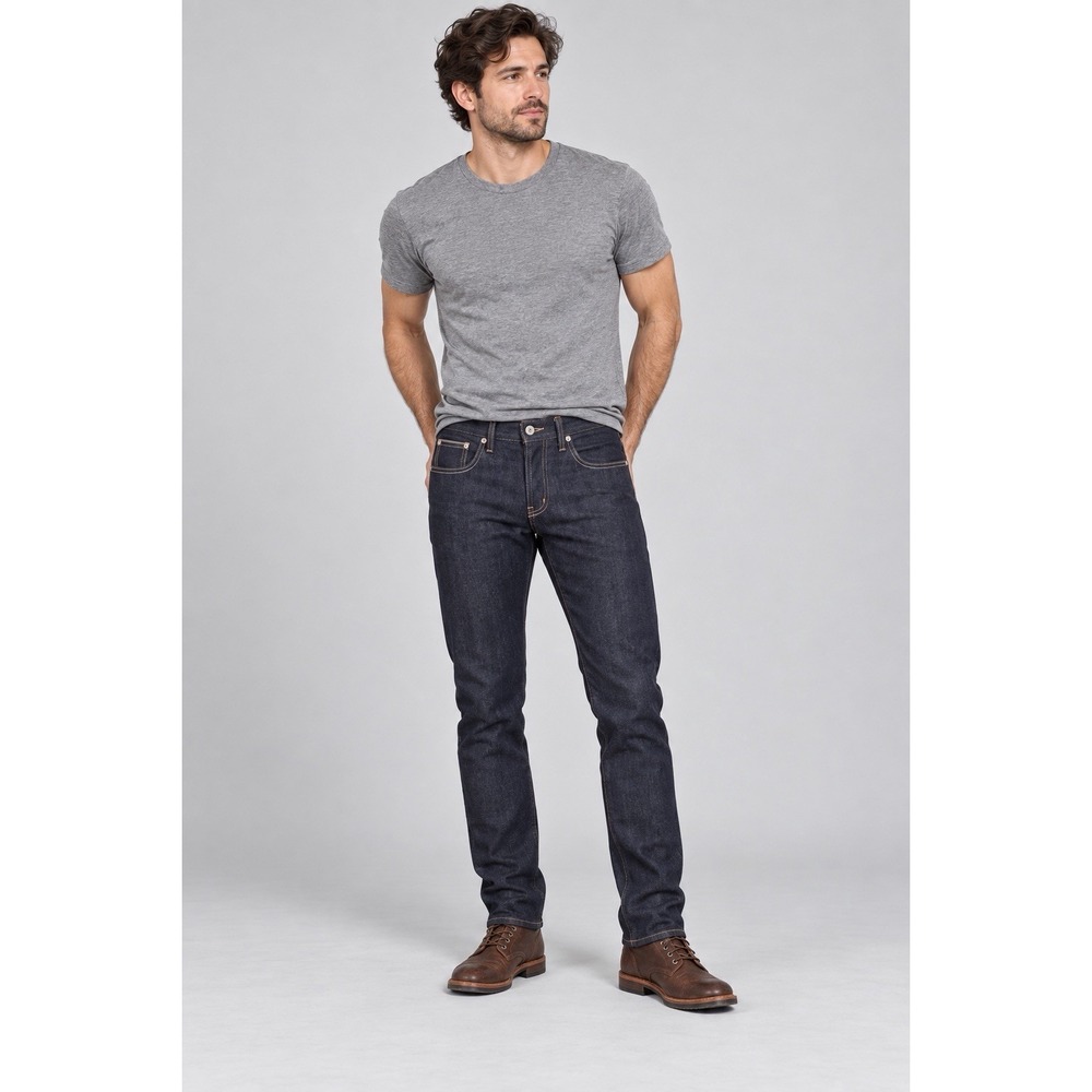 Naked & Famous Weird Guy Jeans 31 Raw Indigo Stretch Selvedge Button Fly NWOT